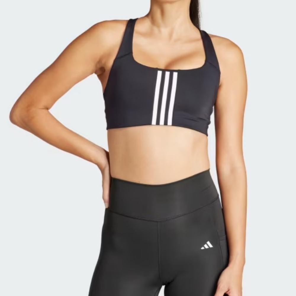 Adidas Powerimpact training medium support black bra, women's M /XS